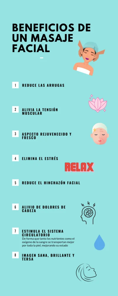 Beneficios de masajes faciales sale